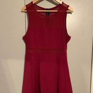 Maroon Flared Dress